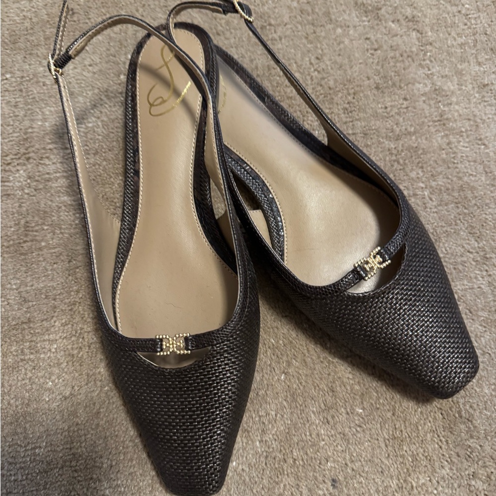 Brown Sam Edelman Slingback Women's Shoes